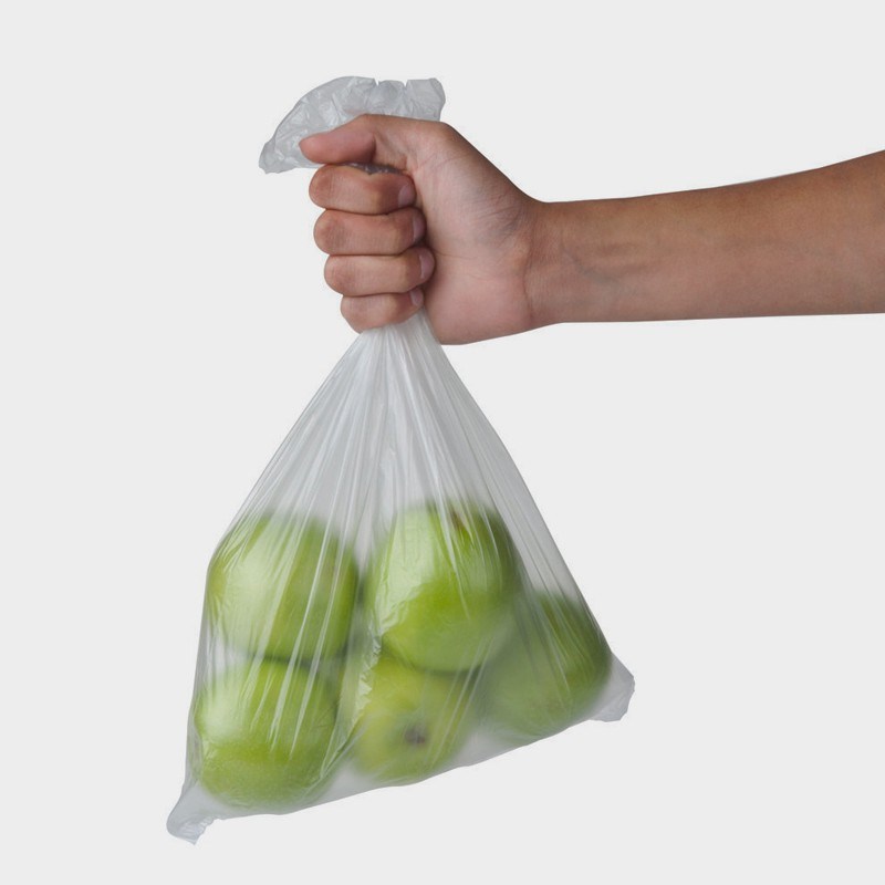 Supermarket Clear Plastic Grocery Food Bag on Roll