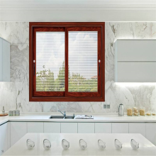 Aluminium Glass Blind Window - Manual Sliding Blind Built-in Window