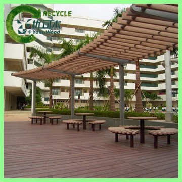 Wood plastic composite pergola