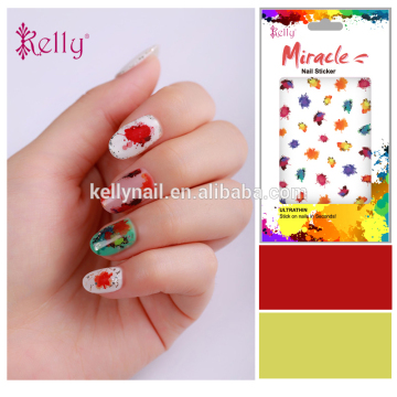 Mircale colorful decoration nail sticker