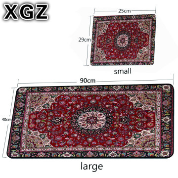 XGZ Persian Carpet Many Large Size Mouse Pad Gaming Accessories Computer Notebook Desk Locking Edge Gaming Mouse Pad Gaming Desk