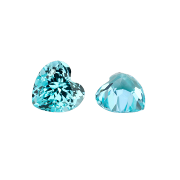 Wholesale Lab-Created Colored Gemstone Heart Shaped Bare Stones