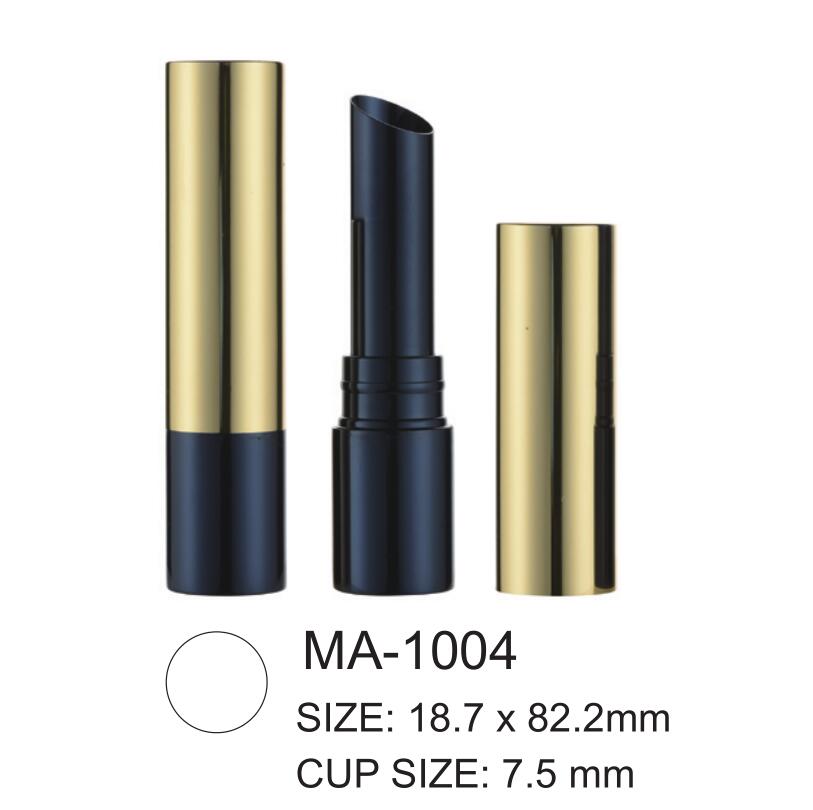 Top-Grade Empty Thin Aluminum Round Lipstick Case Cosmetic Container MA-1004