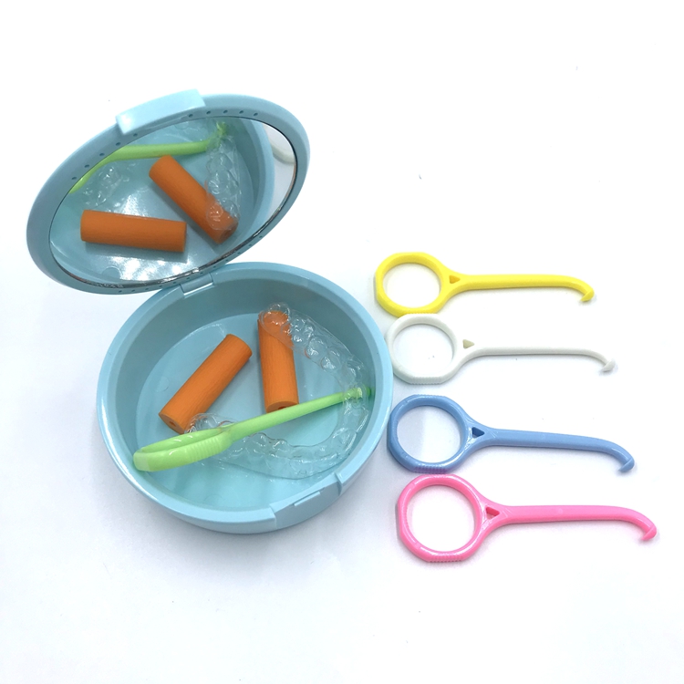 Individual Package Colorful  Orthodontic Invisible Remover Braces  Plastic  Aligner Removal Tool Hook