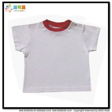 BKD plain white newborn jersey t-shirts