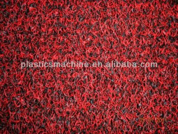 Plastic carpeting production line