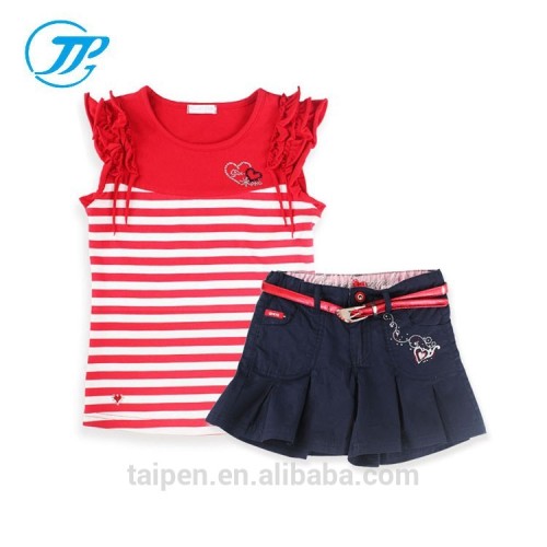 Kids Girls T Shirt with Shorts Pants Boutique Clothing Set Beautiful Girls Summer 2 pcs Clothing Sets