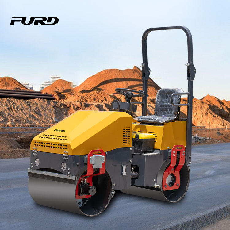 Hydraulic Double Steel Wheel Diesel Small Road Roller Price FYL-890