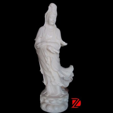 Marble buddha figurines