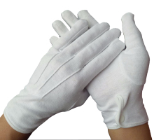 Inspection jeweler band cotton parade hand gloves