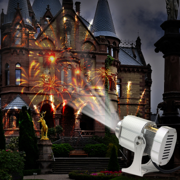 120W Gobo Projector: Custom Image Logo Advertising Flash Gobo Projector