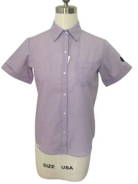 Lilac Chambray Shirt Dress