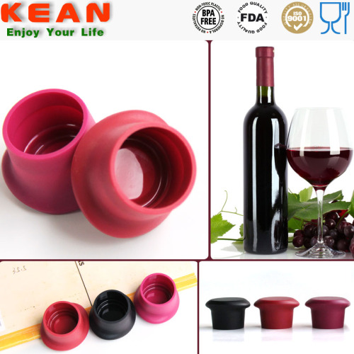 Wholesale custom logo best quality novelty wine bottle stopper