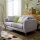 Wohnzimmer Couch Lounge 3-teiliges Leinen Sofa Set