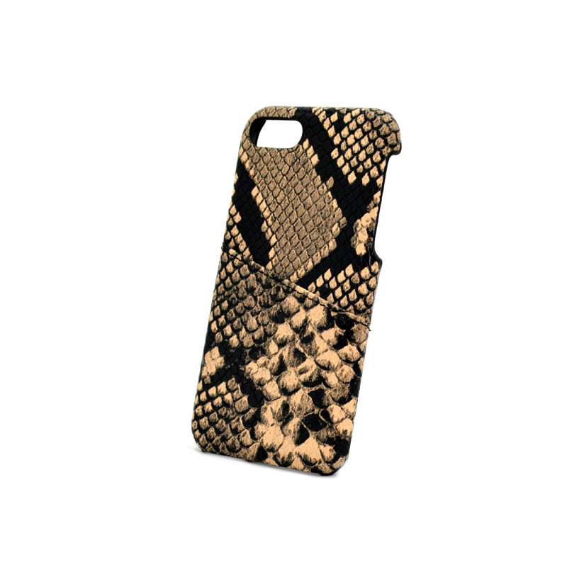 Benutzerdefinierte Kartenhalter Slot Python Leather Phone Case