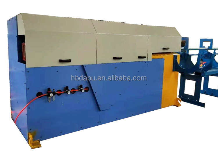 High speed wire straightening and cutting machine for welded wire mesh