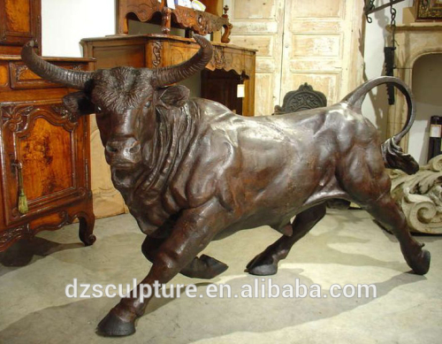 New products decorative metal casting bronze bison sculpture