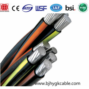 Cable ABC Cable triplex tamaños cables aislados PVC.