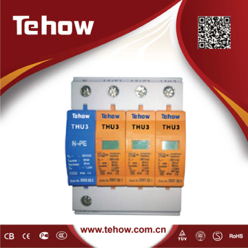 Hot sales din rail surge protector 400V, 40kA 3P surge protector power surge protector