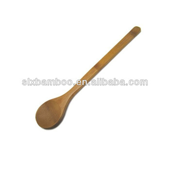 concise long handle bamboo cooking spoons on sale