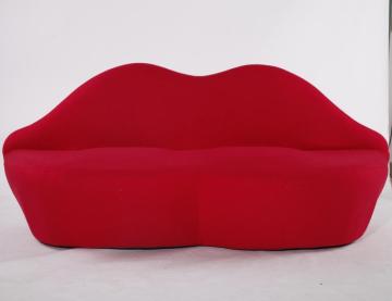 Fabric Bocca Red Lip Sofa Replica For Sale