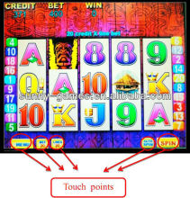 TIKI TORCH Aristocrat slot game board