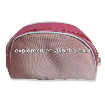 pink zipper waterproof cosmetic bag