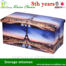 storage stool with drawer, storage chair, home folding chair storage box with customized printing