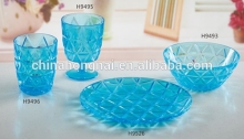 Fashion high quality picnic tableware ,goblet,plate,bowl,plastic cup