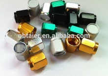 Hexagon aluminum vlave cap , easy to operate