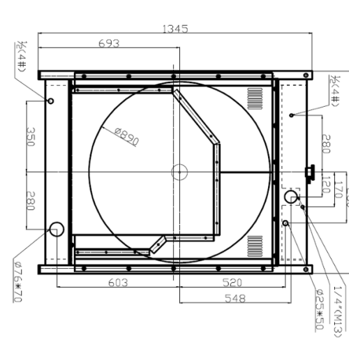 CUMMINS Radiator 3000235 untuk NTAA855