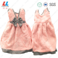 Beautiful bowknot style hand dry sponge towel