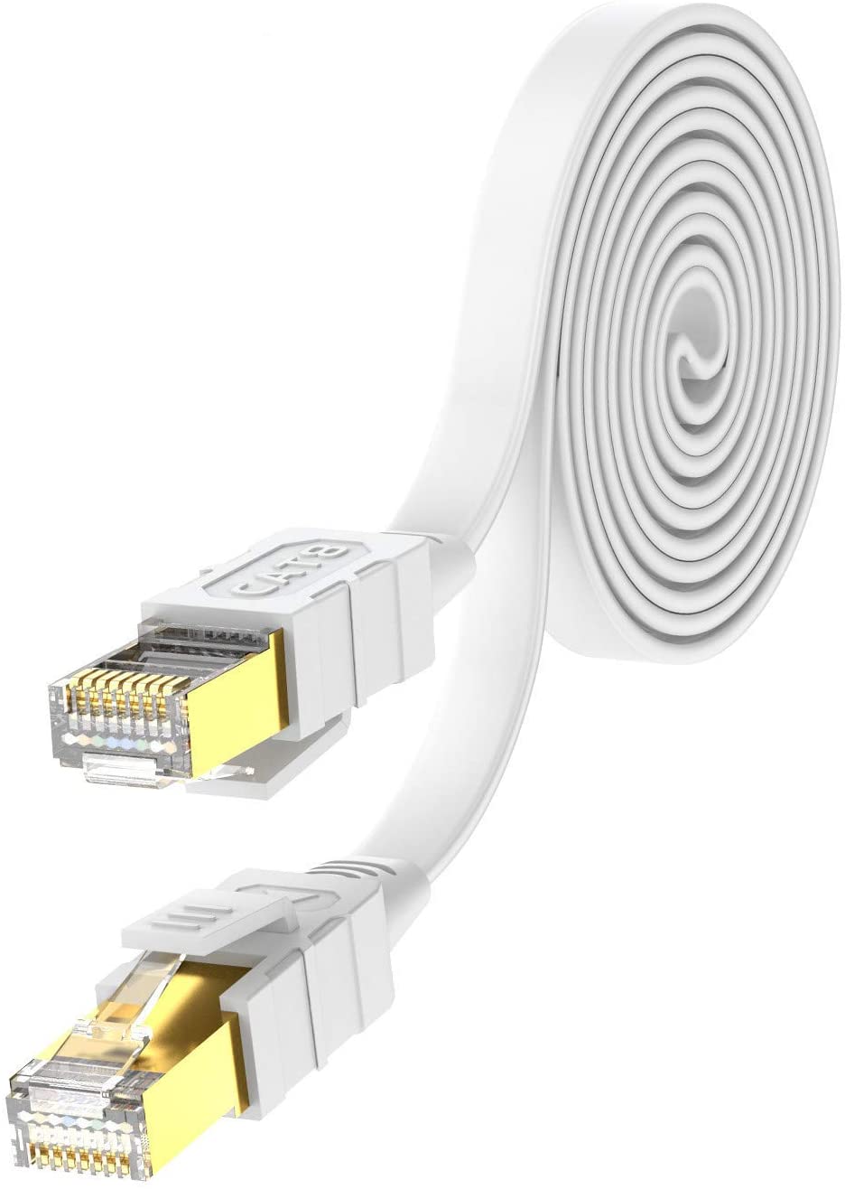 Kostenloses Beispiel für ein Cat8-Flach-LAN-Ethernet-Kabel