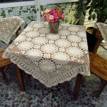 Purple Tablecloth Crochet Lace Tablecloth