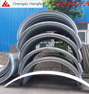 Corrugated galvanized culvert drain pipe