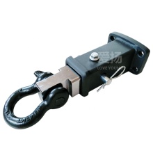 4T Truck 2" Trailer D Ring Shackle Steel 2" Hitch Receiver & Pin + 3/4" Shackle