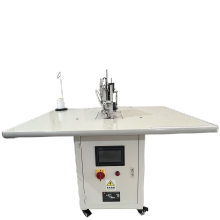 SOCK THREAD TAGGING MACHINE" could be succinctly titled as:

"Thread Tagging Machine" 

However, if you want to keep all the words related to socks, you might consider:

"Sock Thread Tagging Machine