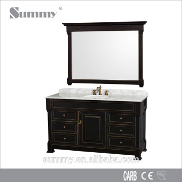 Customized design hanging wall bathroom furniture set with mirror