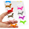 6 stks Dog Silicone Wine Glass Charms Tags