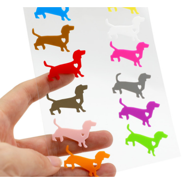 6 stks Dog Silicone Wine Glass Charms Tags