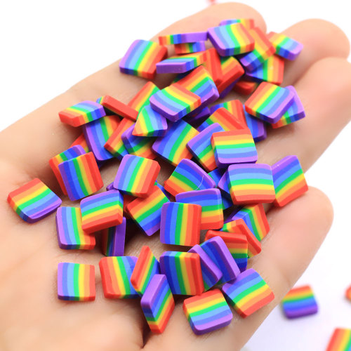 Square Soft Clay Craft Polymer Clay Sprinkles For Slime Cake Decoration DIY Scrapbooking Accessories