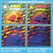 3D hologram sticker label in China