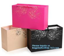 Bottle Gift Packaging Paper Bag, Metallic Foil Wine Paper Bag With Ribbon, Promotional Paper Wine Bag/Gift Wine Bag for Wine