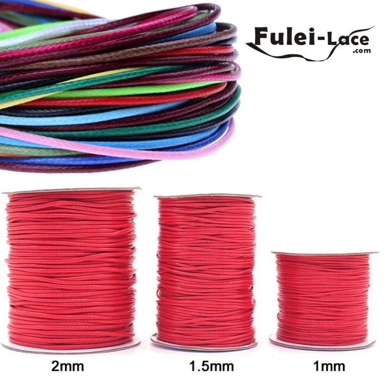 China Supplier Waxed Polyester Cord 1mm