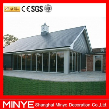 exterior glass partition wall door/factory bifolding door