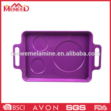 Colorful devided melamine food trays