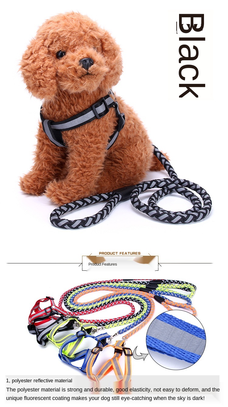 Pet supplies wholesale special traction pull leash dog treadmill morning run special traction rope factory direct supply