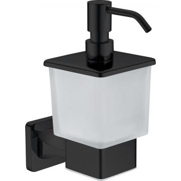 Square Design Squeeze Hotel Black Boap Dispenser