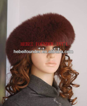 Fox fur head band
