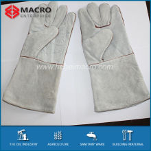 Grey split cowhide leather welder gloves